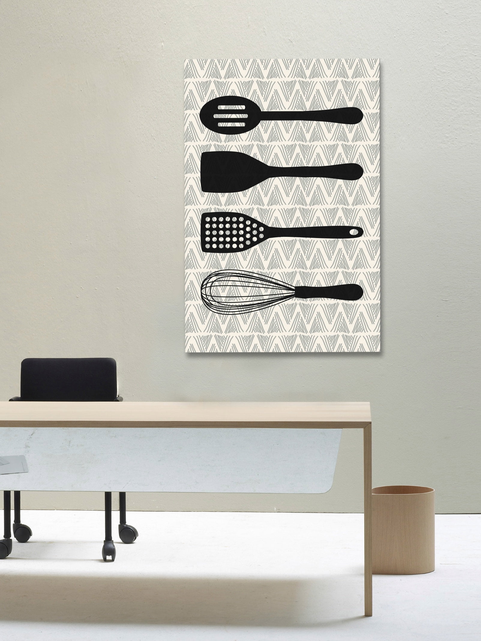 Marmont Hill Utensils Painting Print on Wrapped Canvas