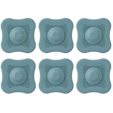 

NUOLUX 6pcs Push Type Kitchen Sink Drain Cover Bathroom Floor Drain Bathtub Hair Catcher