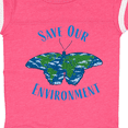 thumbnail image 4 of Inktastic Save Our Environment Earth Butterfly Boys or Girls Baby Bodysuit, 4 of 5