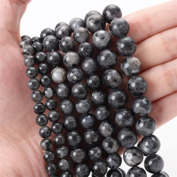Zhuge 4mm Sparkling Black Natural Stone Semi finished Jewelry Accessories Natural Stone Bead DIY Bracelet, Necklace Jewelry Accessories