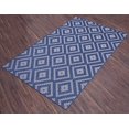 thumbnail image 3 of Trellis Diamond Moroccan Rug - 7 ft. 10 in. x 10 ft., Midnight Blue, UV Protected Floor Rug w/ Waterproof Surface for Garden, Patio, 3 of 8