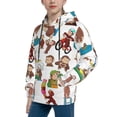 thumbnail image 3 of Youth Cartoon Hoodie Fashion Long Sleeve Kids Pullover Coat Casual Hoody Hooded Sweatshirts for Boys Girls, 3 of 8