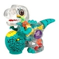 thumbnail image 2 of Juguete de Dinosaurio eléctrico Baoblaze Construcción Brazo oscilante Cola Musical Preescolar Dinosaurio transparente, 2 of 8