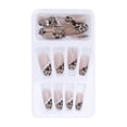 thumbnail image 2 of Uñas postizas elegantes, 24 piezas de uñas postizas con estampado de leopardo, confiabilidad excepcional, 2 of 14