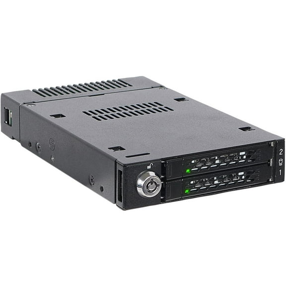 ICY DOCK 2 x M.2 PCIe NVMe SSD Rack for External 3.5? Drive Bay MB834M2K-B