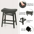 thumbnail image 4 of Sophia & William Saddle Seat Backless Bar Stools, Black (Set of 2), 4 of 5