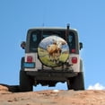 thumbnail image 5 of Spare Tire Cover 14inch Cow On A Pasture With Mountains Waterproof Sun Protection Cow Cattle Universal Fit for Trailer SUV Truck Camper Travel Trailers Accessories, 5 of 8
