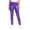Purple, variant on Bixock Girls Shiny Metallic Leggings High Waist Dance Pants with Pockets Kids Soild Color Soft Casual Yoga Pant Performance Activewear Girls Clothings Size 5-6Years