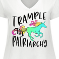 thumbnail image 4 of Inktastic Women's Rights Trample the Patriarchy Women's Plus Size V-Neck T-Shirt, 4 of 5