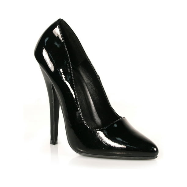 Devious - 6 Inch Sexy High Heel Black Shoe Classic Pump - Walmart.com ...