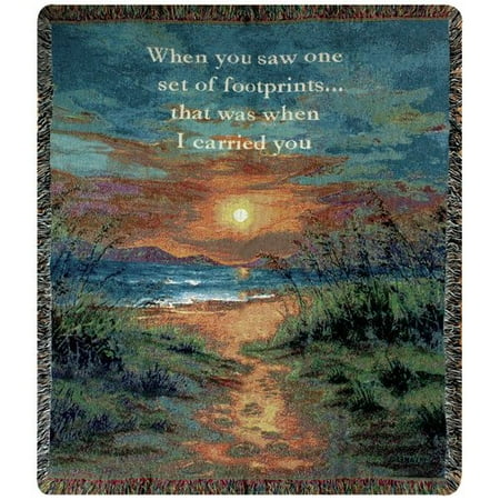 Manual Woodworkers & Weavers I Carried You Tapestry Cotton Throw
