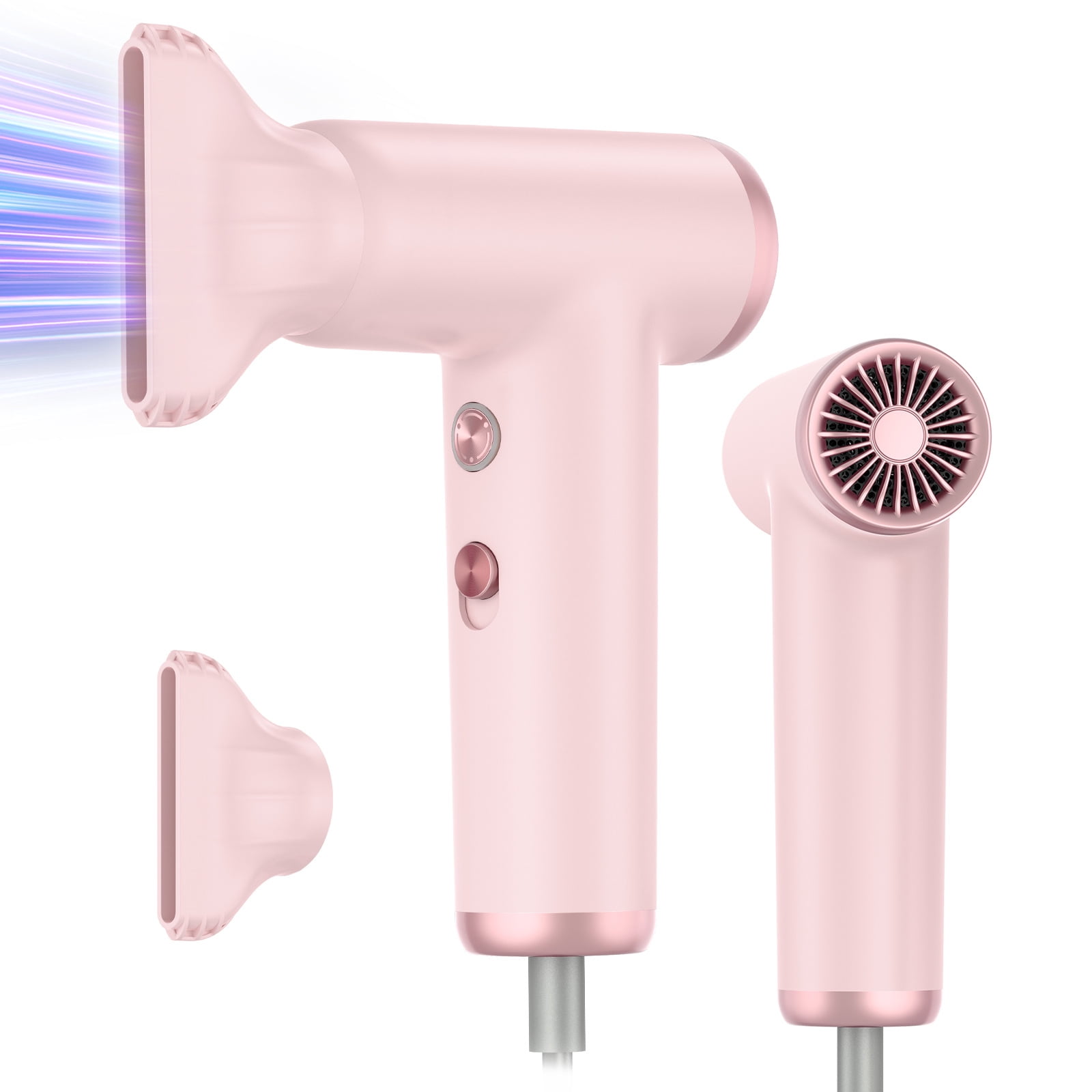 High-Speed Ionic Hair Dryer with 110,000 RPM Brushless Motor, Professional Lightweight Blow Dryer for Fast Drying, Frizz Control & Shine, Includes Magnetic Nozzle
