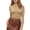 Mocha, variant on MOYIKO Mock Turtleneck for Women Long Sleeve Fitted Shirts Tight Tops Tees