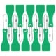 thumbnail image 3 of 10 raspadores de plástico para llaveros, raspadores de tarjetas de boletos, raspadores de etiquetas para llaveros, herramientas para quitar etiquetas adhesivas, color verde, 3 of 8