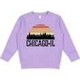 thumbnail image 2 of Inktastic Chicago Illinois Skyline Vintage Toddler Sweatshirt, 2 of 4