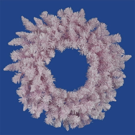 Vickerman 48" Unlit Flocked Cupcake Pink Artificial Spruce Christmas Wreath