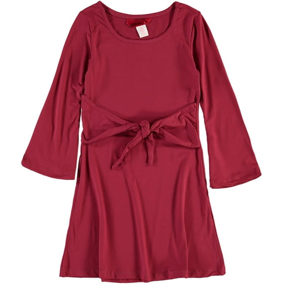 1st Kiss Girls 4-6x Long Sleeve Casual Dress (Red 4/5)