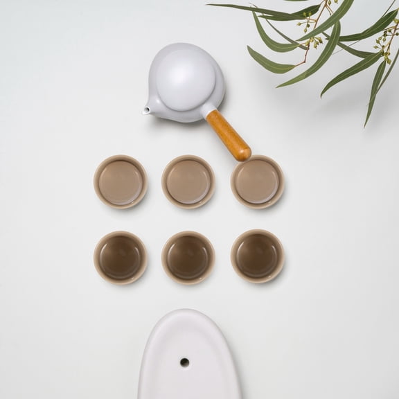 NUOLUX Sake Set Japanese Cup Saki Ceramic Bottle Cups Pot Carafe Tea Porcelain Kit Serving Warm Traditional Shot Sets Holder