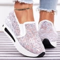 thumbnail image 5 of IUJSOY Loafers for Women Platform Sneakers Mesh Wedge Sandals Casual Slip on Walking Shoes, 5 of 8