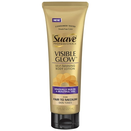 Grow Monkey - Professionals Visible Glow Self-Tanning Body Lotion, Fair to Medium 7.5 oz By Suave
