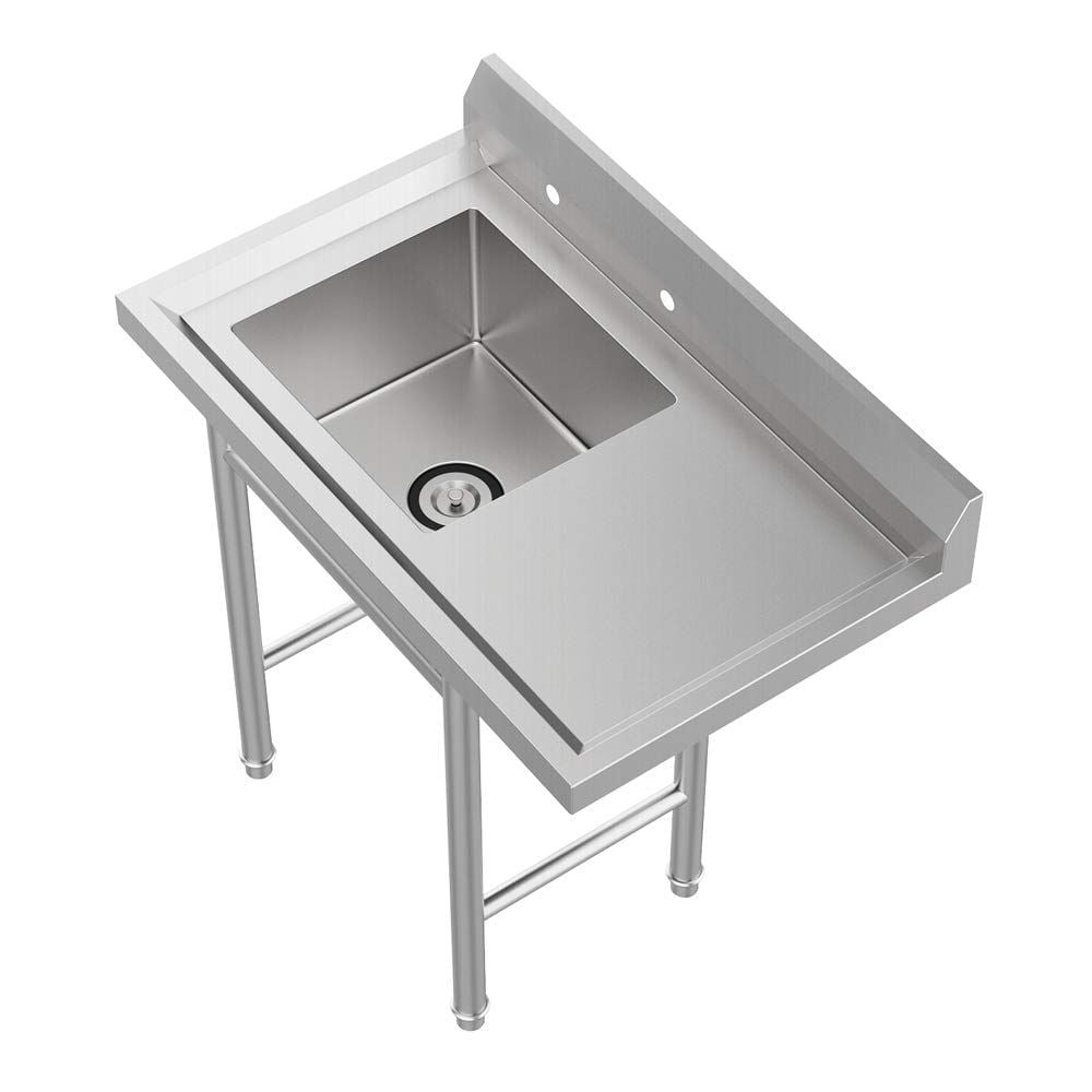 Commercial Stainless Steel Kitchen Utility Sink With Drainboard 39 Wide