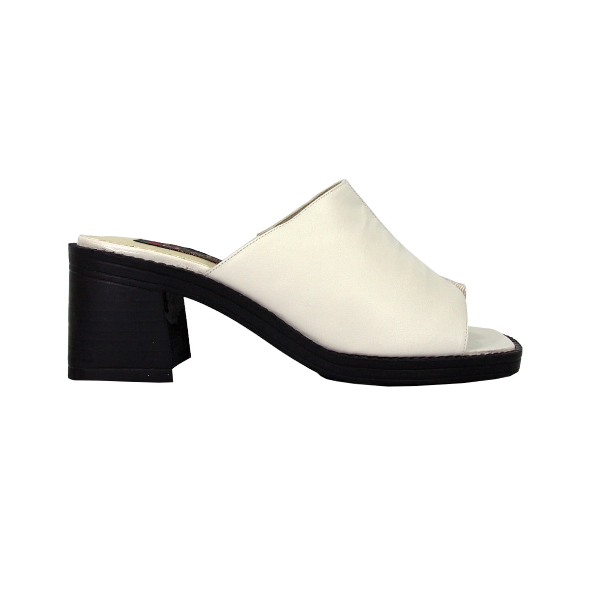 PEERAGE Adeline Women Extra Wide Width Leather Sandals WHITE 9