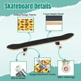 thumbnail image 4 of 31'' Complete Skateboard 7 Layer Canadian Maple Double Kick Deck Skateboards sunflower floral autumn Skate Board for Beginner Adult Gifts, 4 of 5