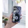 thumbnail image 7 of WIRESTER Case with Card Holder, RFID Blocking Wallet Case Durable PU Leather Kickstand Slim Heavy Duty Shockproof Protective Case for Apple iPhone 16 6.1" 2024, Retro Clear Cassette Tape Hip Hop, 7 of 7