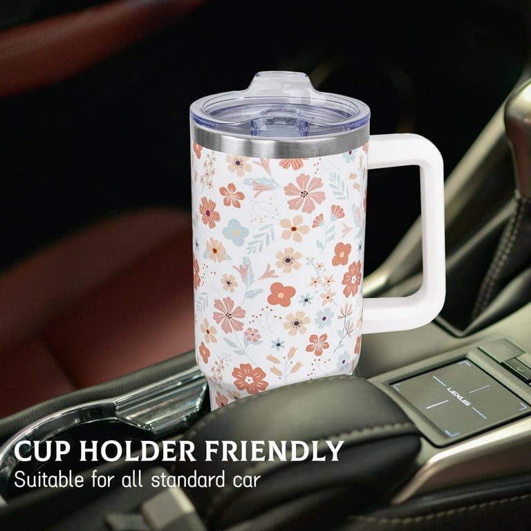 Mimi Stainless Steel Tumbler 40oz, Leak-Proof, Vacuum Insulated