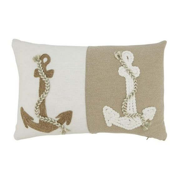 Saro Lifestyle Anchors of Adventure Throw Pillow Cover