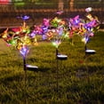 thumbnail image 3 of Highly Resistant Solar Garden Lights, Unique Butterfly Design With Flexible Copper Wire And High Efficiency Solar Panel, Easy Installation And Auto On Off For Outdoor Yard Patio Lawn Decor, 3 of 6