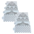 thumbnail image 1 of Oleegame 2PC Cookie Mold Cake Wedding Cake Flower Spray Cake Flower Hollow Lace Cake 4 Piece, 1 of 9