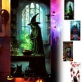 thumbnail image 3 of Uxgjfwu Halloween Door Curtain, Party Festival Scene Decoration Hanging Cloth for Porch Window, 3 of 3