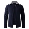 thumbnail image 2 of Ceisia Men's Slim-Fit Color-Blocked Zipper Knit Cardigan Multi-Solid for Spring Gift, 2 of 9