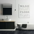 thumbnail image 2 of The Stupell Home Decor Wash Brush Floss Flush Grey and White Distressed Rustic Look Typography, 2 of 6