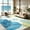 Blue, variant on Jamfeel Boho Rugs 2'x3' Small Area Rug Floral Non Slip Washable Door Mat Indoor Entrance Carpet Home Decor, Green