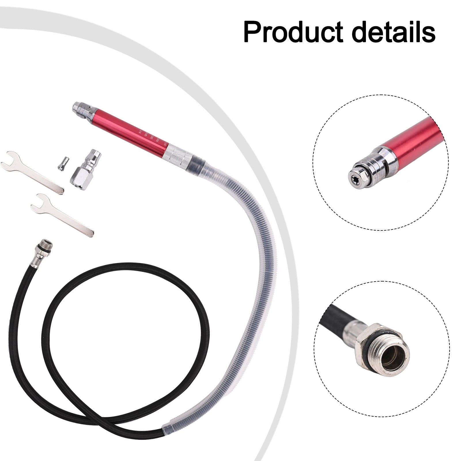 At010K Wind Mill Pen Set Pneumatic Engraving And Grinding Machine Air Pen Single Wind Set For Metal Cleaning/Chamfering/Grinding Smile Home