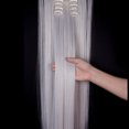 thumbnail image 4 of SHCKE 8Pcs Clip in Hair Extensions 26 Inch Straight Synthetic Hair Extensions Silver Grey Double Weft Hair Extensions Hairpiece for Women, 4 of 6