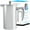Silver, variant on GROSCHE DUBLIN Stainless Steel French Press, Double Wall French Press Coffee Maker - White