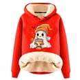 thumbnail image 1 of Sudadera con capucha de manga larga para mujer, informal, con capucha, para exteriores y chaquetas, a la moda, con estampado de blusa, sudadera de manga larga, abrigo con capucha para mujer, 1 of 2
