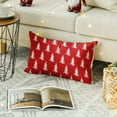 thumbnail image 5 of Sm:)e Christmas Tree Throw Pillow Cover, 12 x 20 inch Red, 5 of 7
