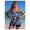 Cobalt blue, variant on Women's Black Pink Floral Leaf Print Ruched Tankini Swimsuit - Two Piece with Boyshorts, Plus Size Tummy Control Sizes XL to 5XL
