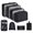 8 Pcs Black, variant on 7/8/9/10 Pcs Set Travel Organizer Storage Bags Suitcase Packing Cubes Set Cases Portable Luggage Clothes Shoe Tidy Pouch Folding