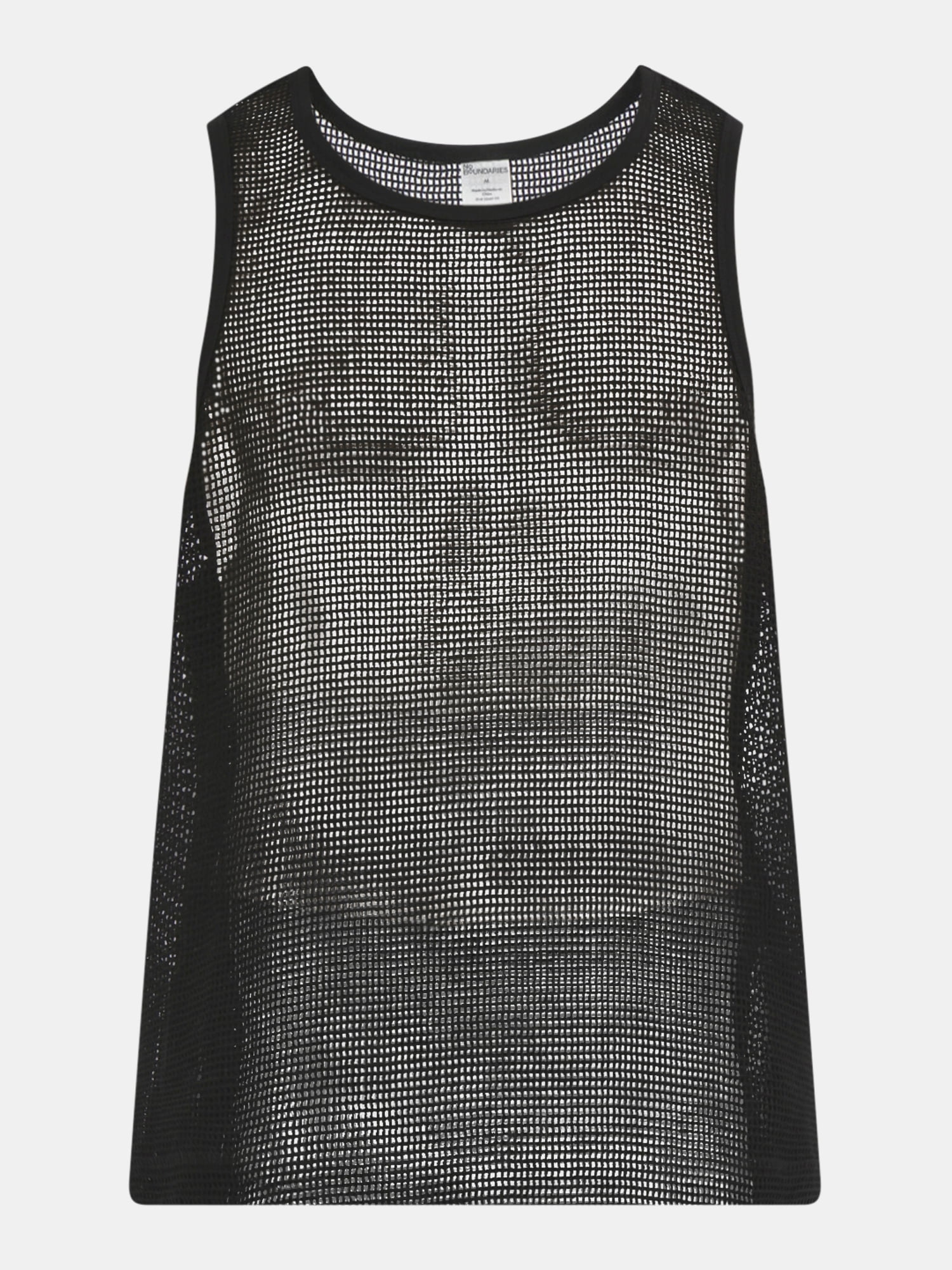No Boundaries Men's & Big Men's Open Knit Boxy Fit Tank Top, Sizes XS-3XL