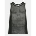 thumbnail image 5 of No Boundaries Men's & Big Men's Open Knit Boxy Fit Tank Top, Sizes XS-3XL, 5 of 5