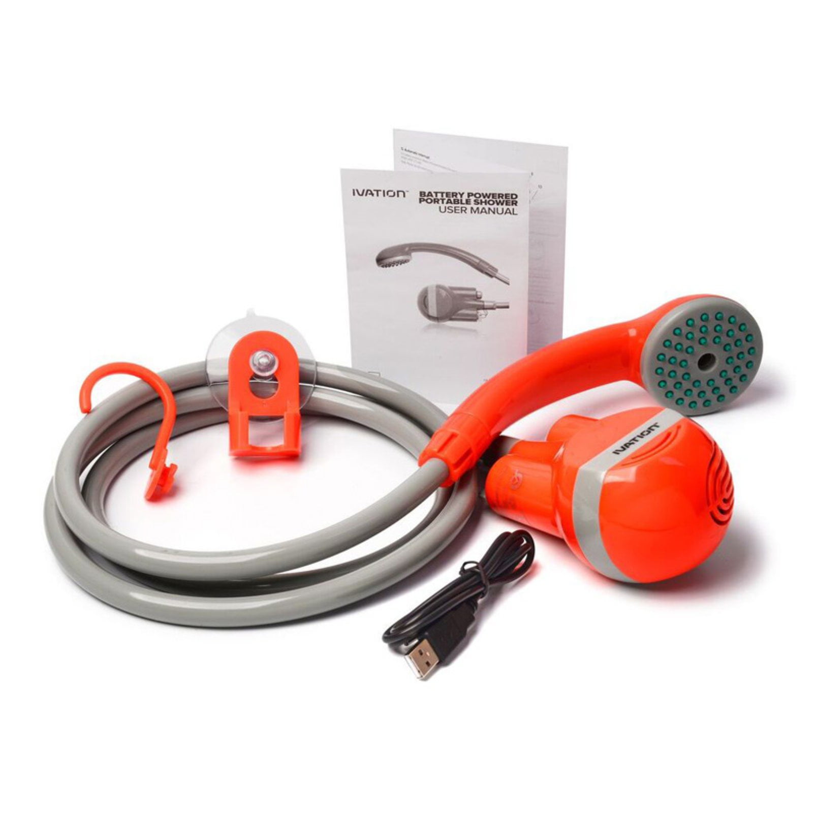 Ivation Battery Powered Portable Shower Com