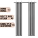 thumbnail image 2 of Cortinas Black Out Castelog Lisa Gris Plata con Argollas C8078, 2 of 6