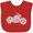 Red, variant on Inktastic Distressed Motorcycle Boys or Girls Baby Bib