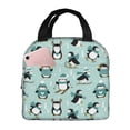 thumbnail image 1 of Easygdp Winter Skiing Penguin Bolsa Térmica Premium - Tela Oxford Impermeable, Gran Capacidad, Bolsillo Frontal, Unisex para Trabajo, Escuela, Actividades al Aire Libre y Picnics, 1 of 8