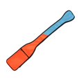 thumbnail image 1 of ZheElen Support de Pagaie de Bateau Pochette Durable Étanche pour Accessoires de Kayak Solution de Rangement pour Accessoires de Canoë Sangle Réglable Orange Bleu 129x22cm, 1 of 6